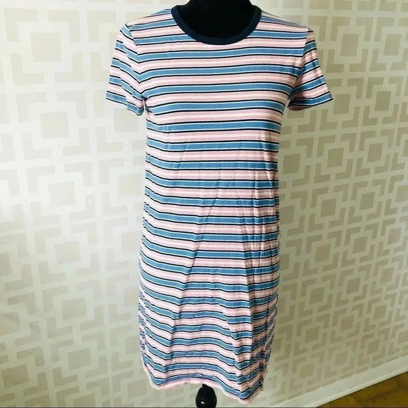 J Crew Mercantile Striped Short Sleeve Tee Dress XS - Picture 1 of 3